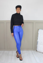 Load image into Gallery viewer, Royal Blue Stretch Fit Pants
