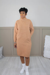 Tan Teddy Dress