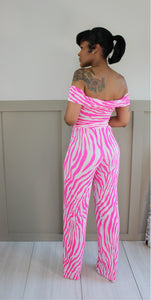 Neon Pink Zebra Set