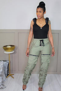 Lima Green Cargo Pants