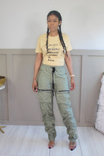 Load image into Gallery viewer, Lima Green Cargo Pants
