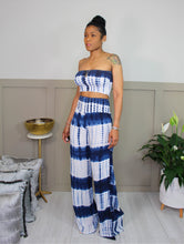 Load image into Gallery viewer, Tye Dye Navy High Waist Set
