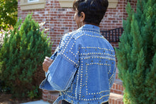 Load image into Gallery viewer, Chelsea Studded Jean Jacket
